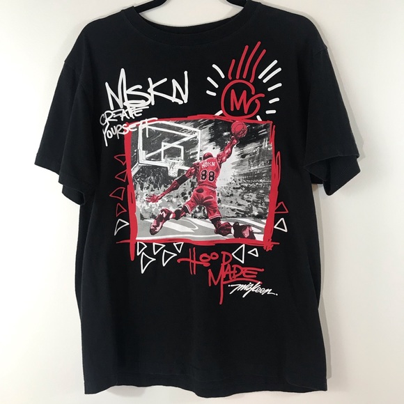 Miskeen Graphic Basketball Tee Size 